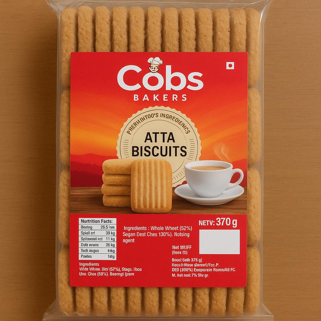 Cobs Bakers Atta Biscuits - 370g